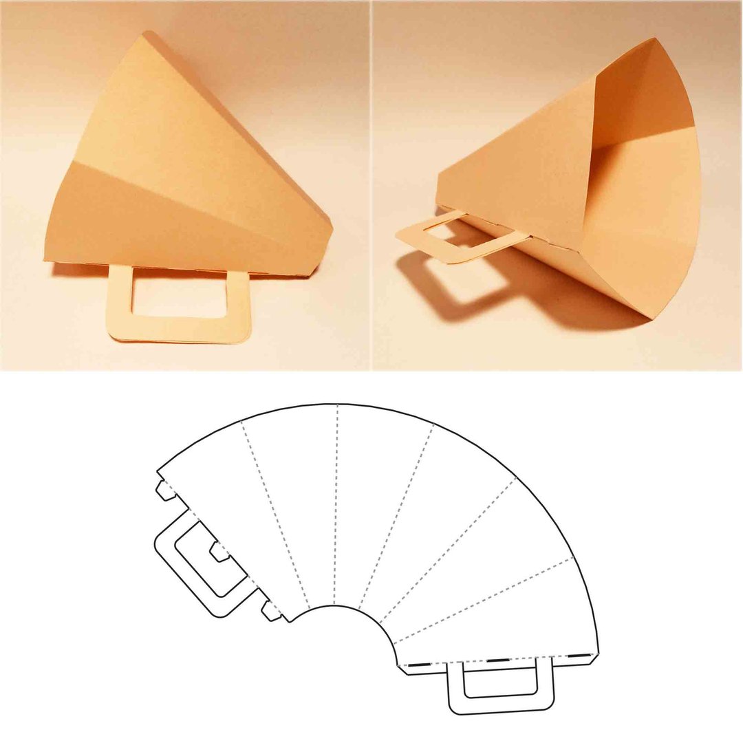 Megaphone template, bullhorn, bull horn, speaking tube, SVG, DXF, PDF, Cricut - 图文模板设计 - 其他材质 