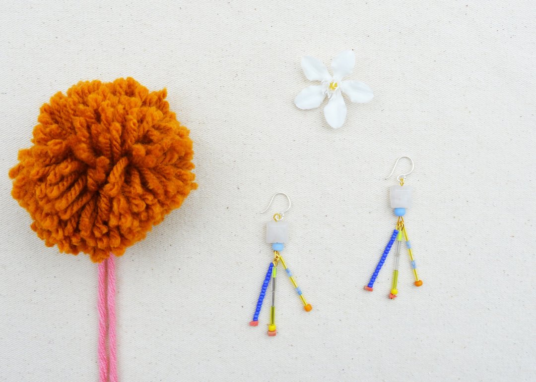Sunbeam Orchestra Stone Earrings * One of a Kind - 耳环/耳夹 - 石头 多色