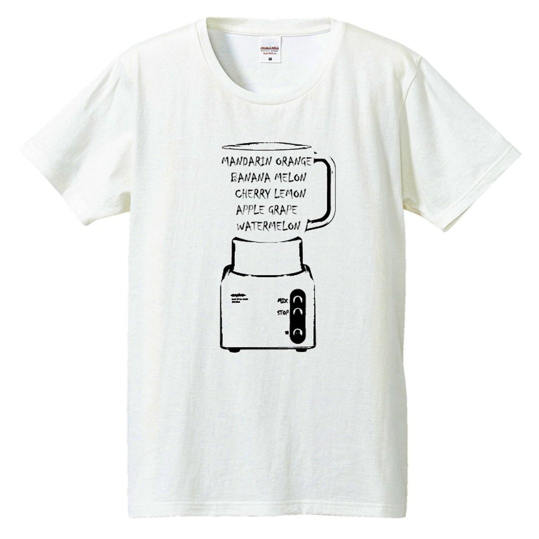 T-shirt / mixjuice 3 - 男装上衣/T 恤 - 棉 白色