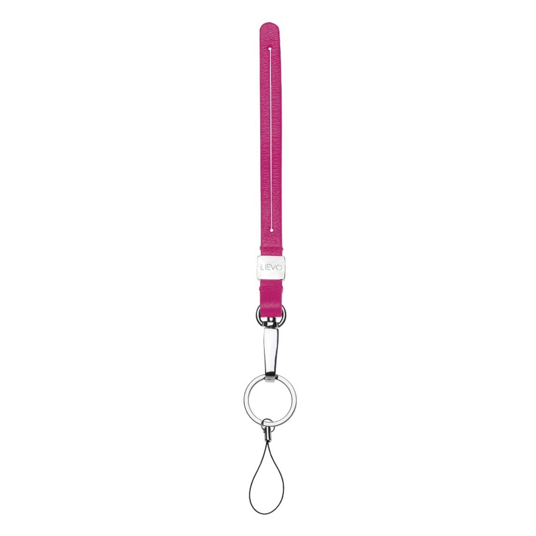 【LIEVO】 ACCESSORY - 小羊皮挂绳_蜜桃红 - 其他 - 真皮 粉红色