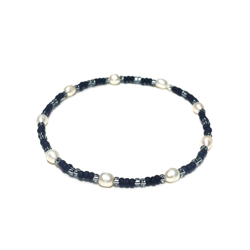 珍珠黑手链 003 - 手链/手环 - 宝石 黑色