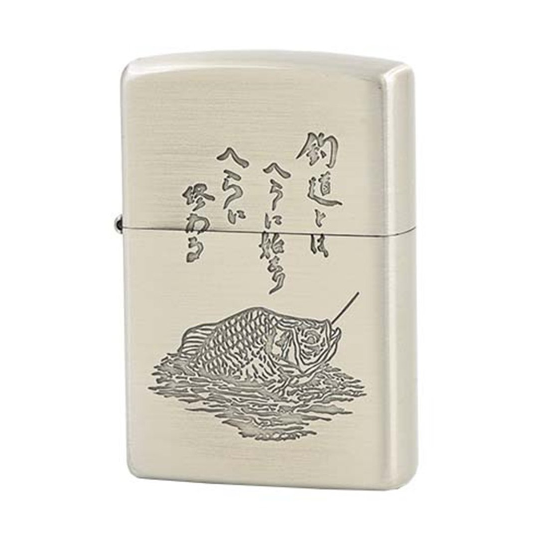 【ZIPPO官方旗舰店】钓鱼之道防风打火机 ZA-5-176 - 其他 - 其他材质 银色