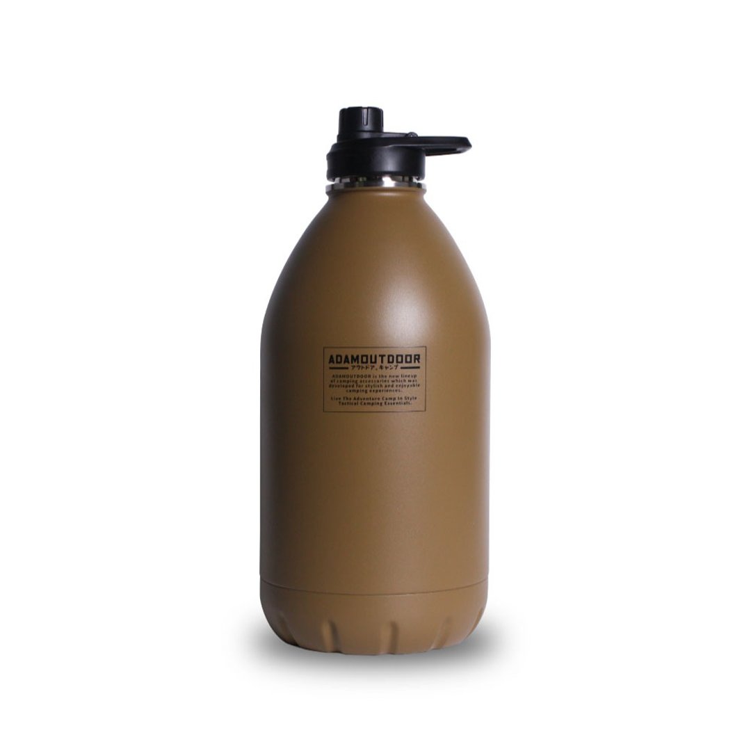 ADAMOUTDOOR 304不锈钢双层炮弹瓶 3800CC (三色可选) - 其他 - 不锈钢 卡其色