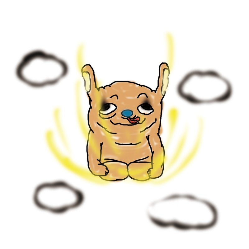 坠落的狗 T - shirt - 女装 T 恤 - 棉．麻 多色