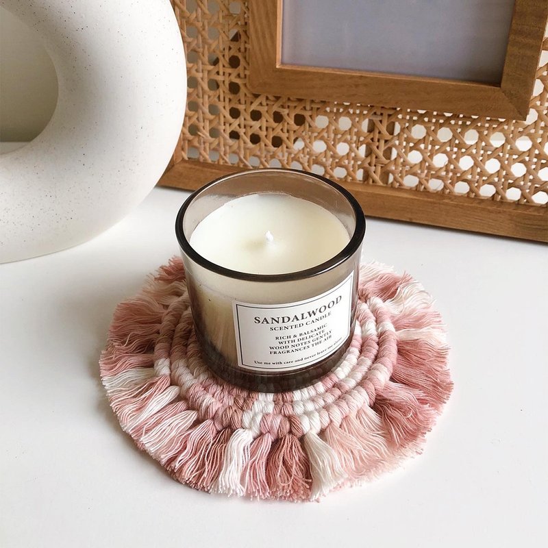 新色渐层圆形杯垫材料包_影片教学 - 编织/刺绣/羊毛毡/裁缝 - 棉．麻 多色