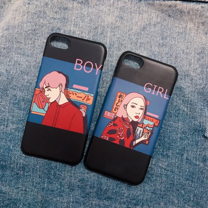 情侶 原創設計手機保護殼 iPhone、三星、oppo 保護殼/禮物/原創設計 - 手机壳/手机套 - 塑料 