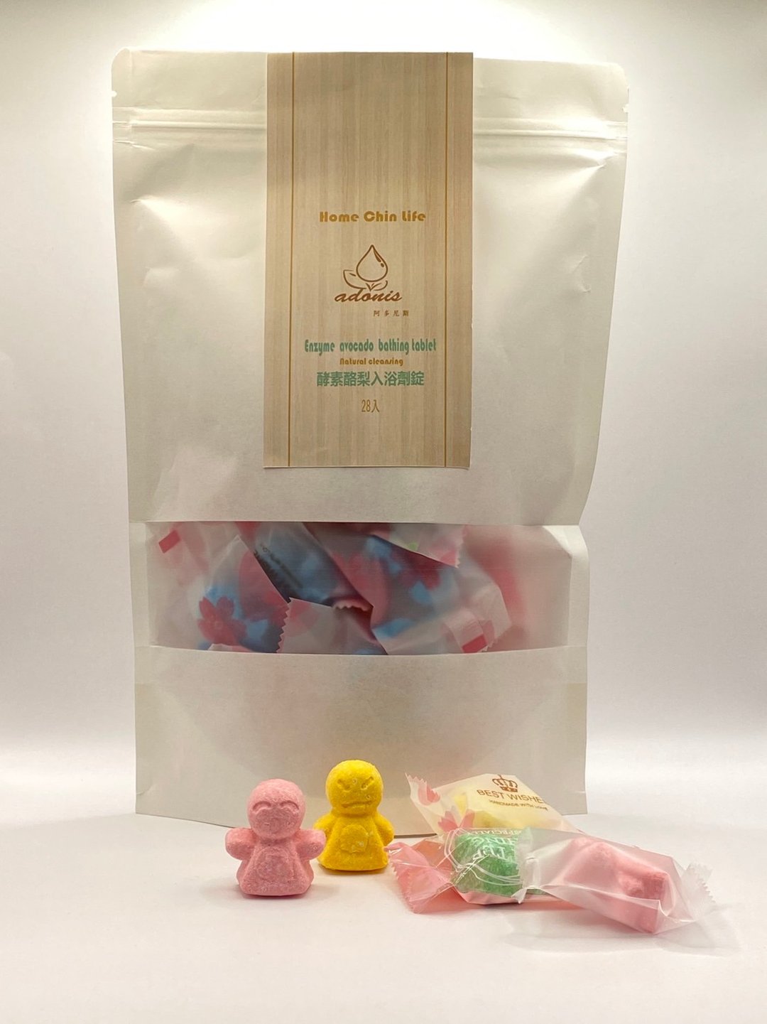 鸿琴生活-【阿多尼斯】酵素酪梨沐浴剂锭28 入补充包 - 沐浴用品 - 精油 