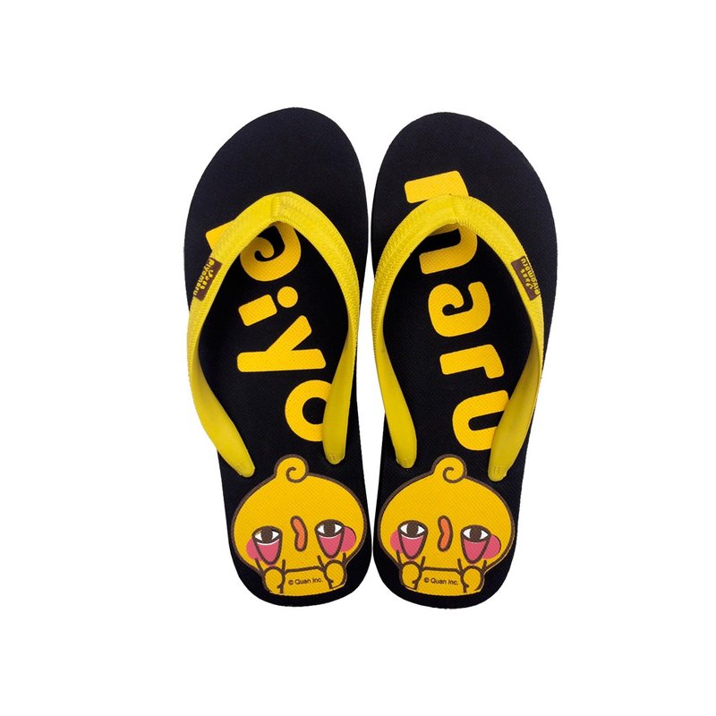 Piyomaru slipper (D) - 拖鞋 - 海绵 黑色