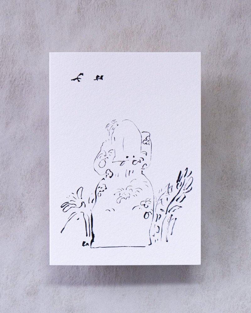 观鸟 (纯插画) 心意卡 - 卡片/明信片 - 纸 