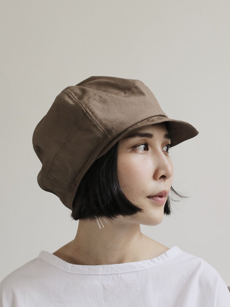 OMAKE Omabow Mushroom Cap 土黄 - 帽子 - 棉．麻 咖啡色