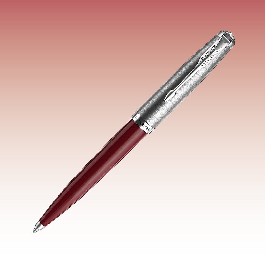 Parker 派克51复刻版 红杆原子笔免费刻字 - 圆珠笔/中性笔 - 其他金属 红色