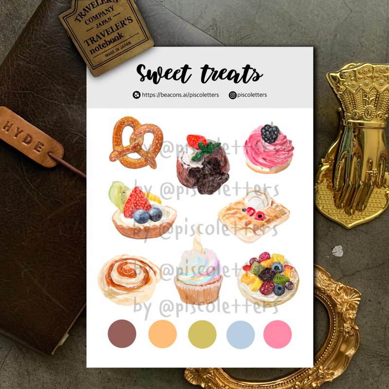 Sweet Treats Sticker Sheet - 贴纸 - 纸 