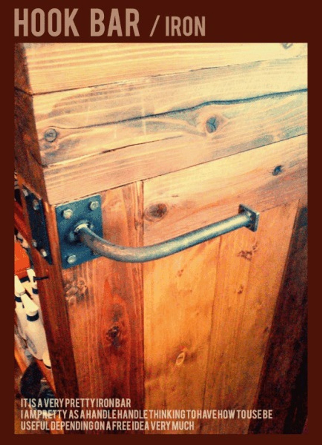 Limited Quantity IH01 Paper Holder Toilet Paper Iron Hanger Rack Towel Hanger Industrial - 其他 - 木头 