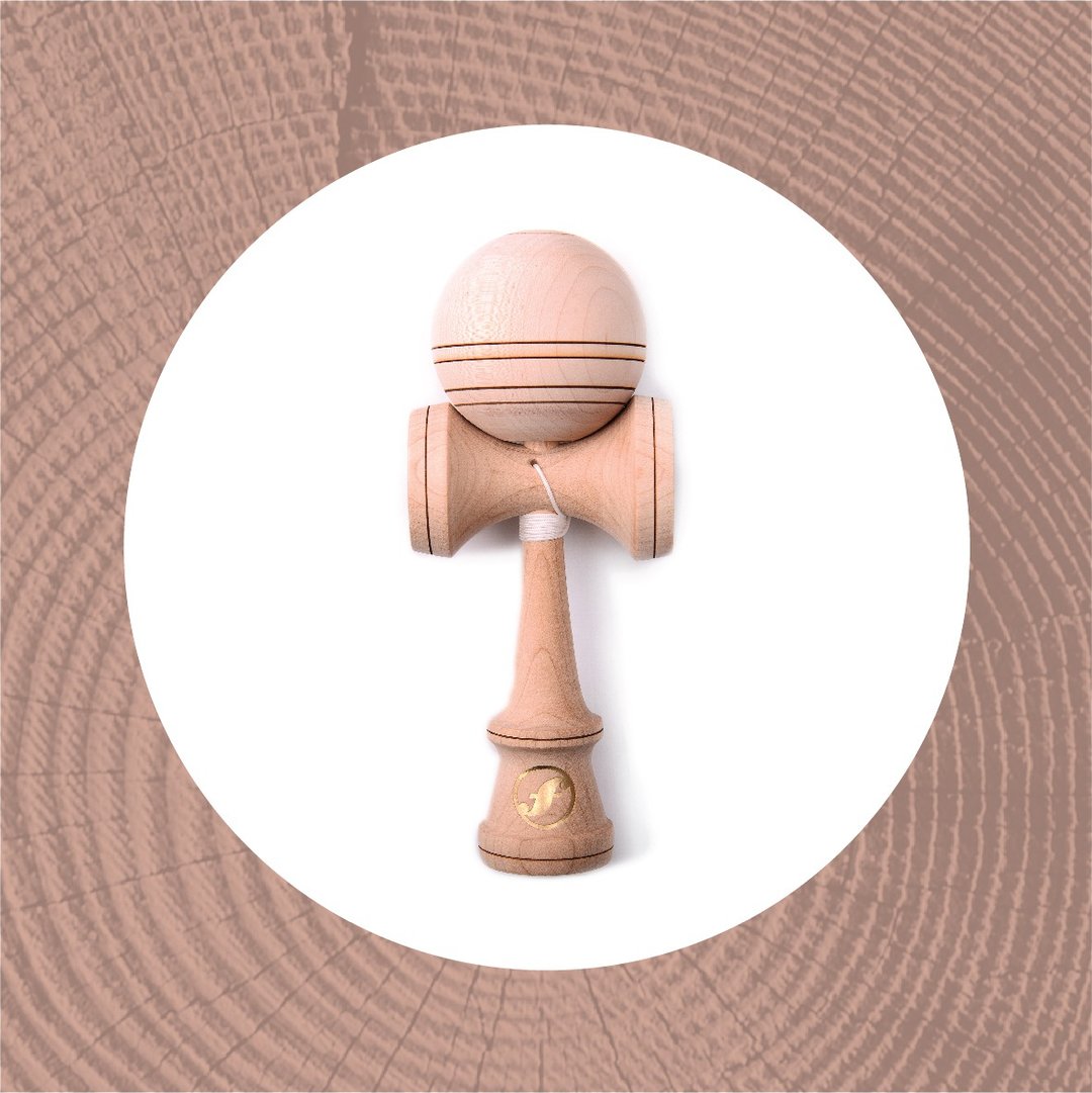香港 Friday Kendama 雷射系列 楓木 原木 狮子剑 剑玉 剑球 - 其他 - 木头 卡其色