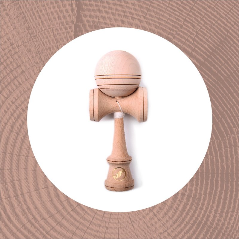 香港 Friday Kendama 雷射系列 楓木 原木 狮子剑 剑玉 剑球 - 其他 - 木头 卡其色