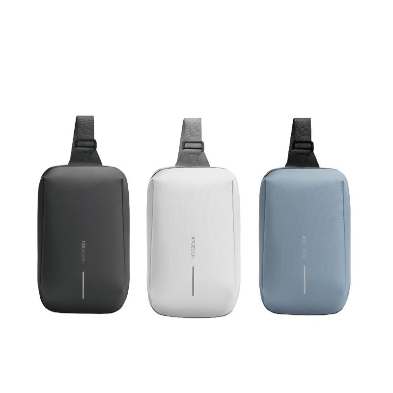 城市轻旅 防水防盗 外拓胸包单肩包斜背包 - 侧背包/斜挎包 - 聚酯纤维 黑色