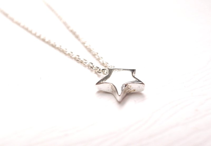 二毛银【纯银小星星短链】 - 项链 - 其他金属 银色