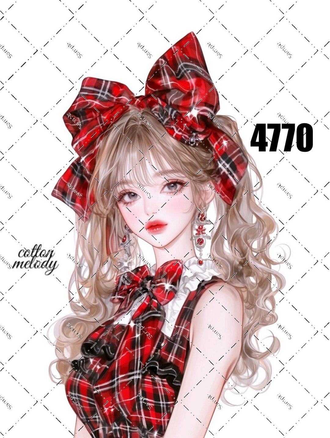 original sticker no.4770 人物贴纸 原创贴纸 原创人物贴纸 装饰贴纸 cotton melody - 贴纸 - 纸 