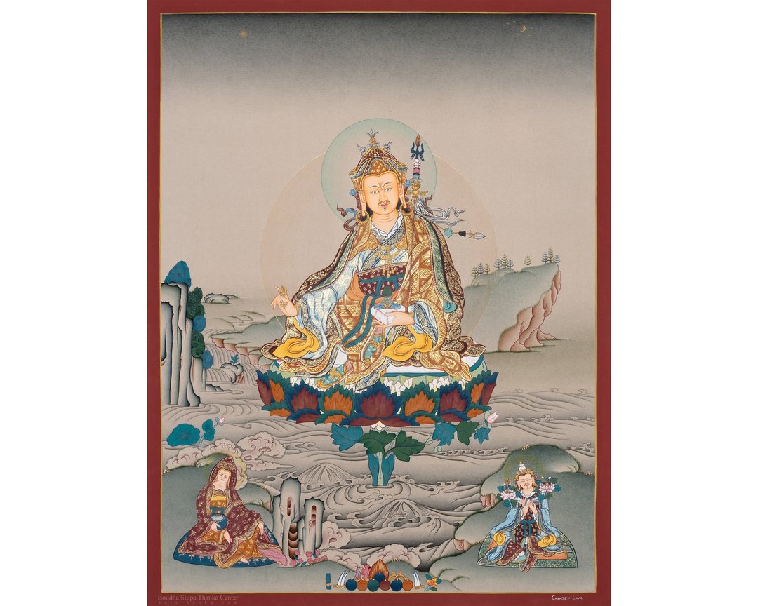 生动活泼的莲花生大师唐卡画 - 墙贴/壁贴 - 其他材质 多色
