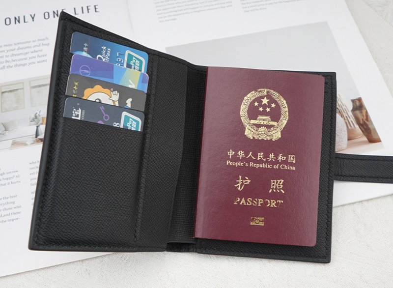 簡約手作 真皮证件护照多功能保护套 - 其他 - 真皮 黑色