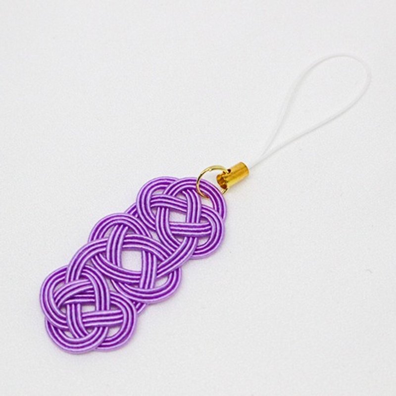 Simple and cute mizuhiki strap lavender purple - 其他 - 棉．麻 紫色