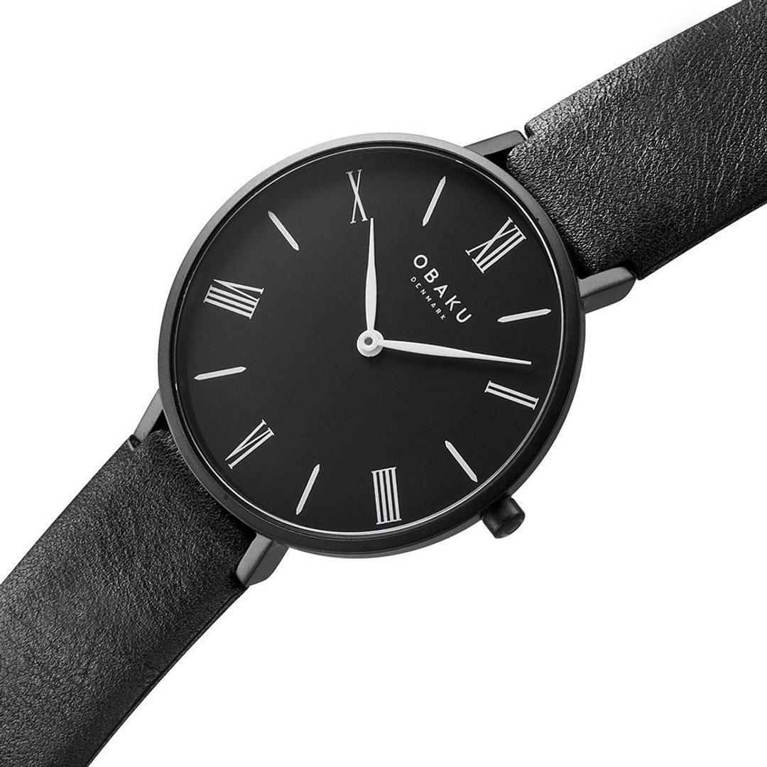 OBAKU 罗马时刻淑女米兰时尚腕表-全黑(V283LXBBRB) - 女表 - 不锈钢 多色