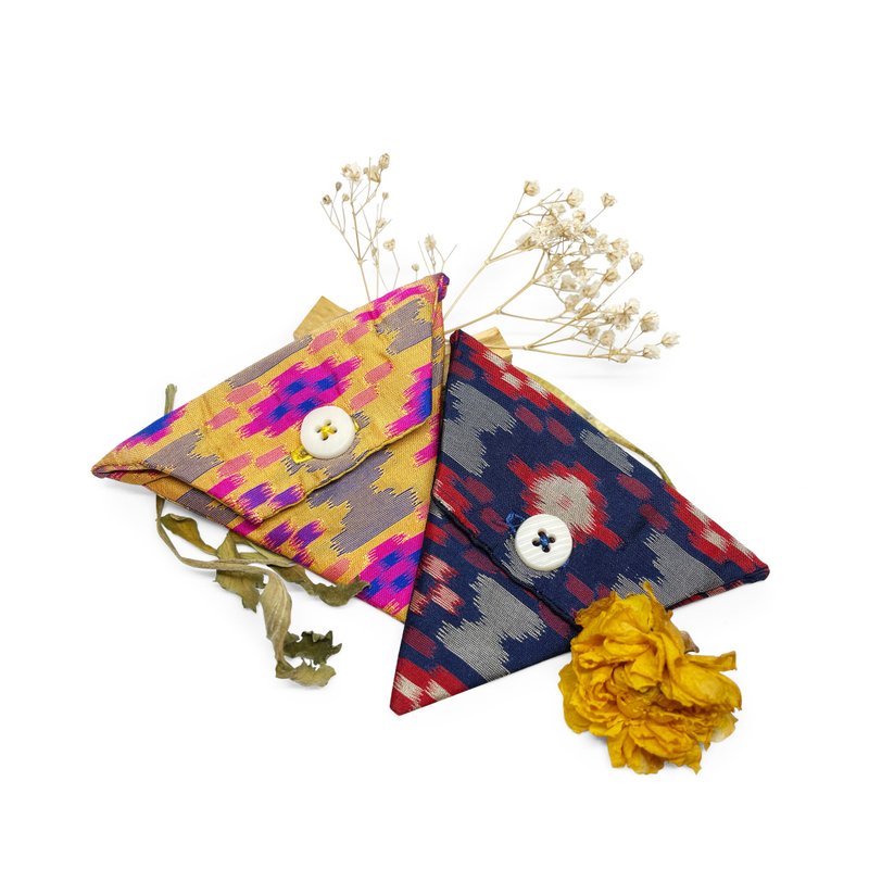 三角形钮扣收散纸包 - 零钱包 - 其他人造纤维 