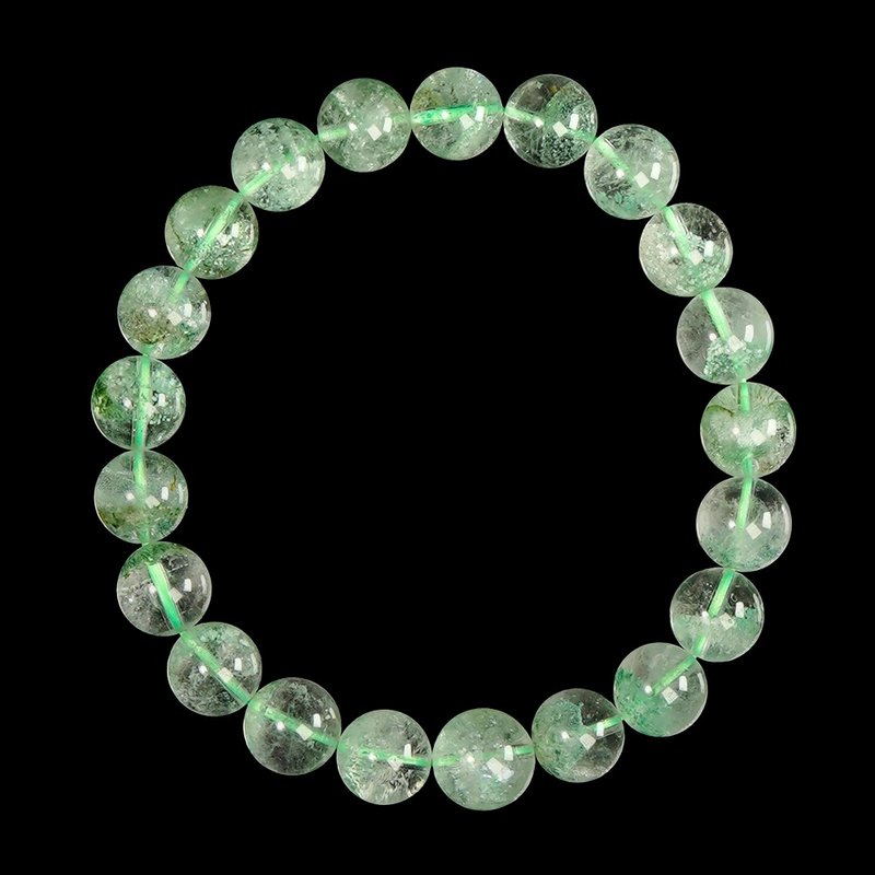 【正佳珠宝】翠幽灵 顶级金字塔翠幽 8.8-9.3mm 翠幽灵手珠 - 手链/手环 - 半宝石 多色