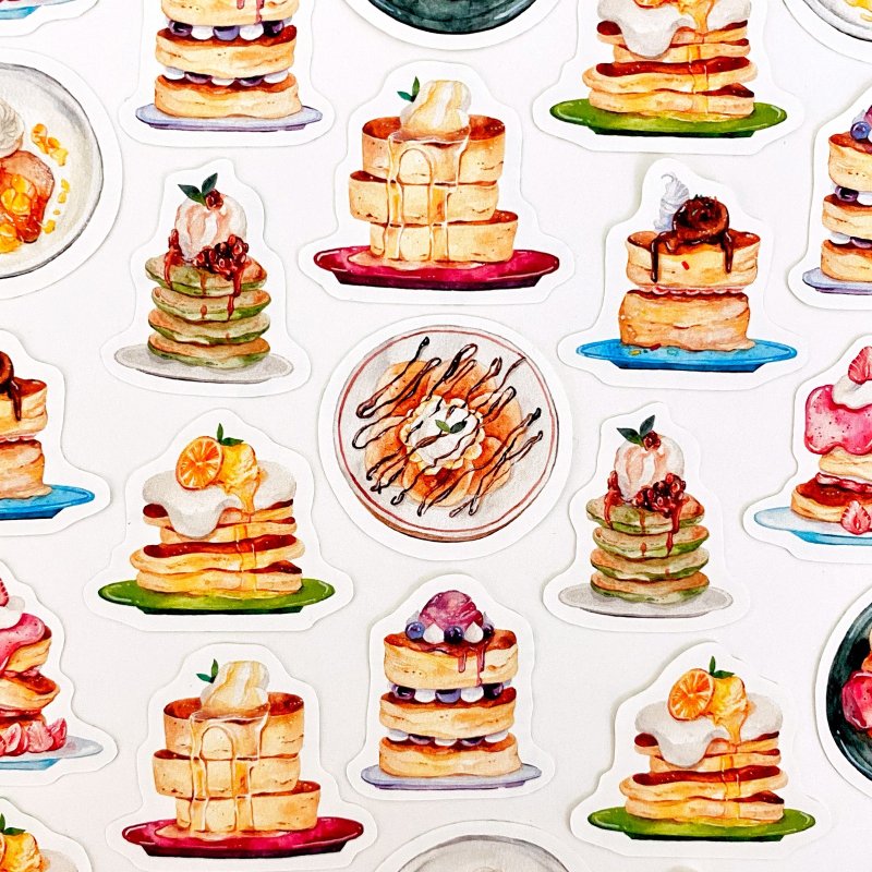 松饼造型独立式贴纸 - 贴纸 - 纸 多色