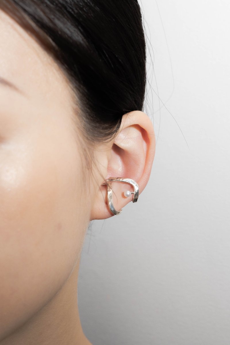 JUelry x ChouYi 人形耳挂/戒指(银)(珍珠) - Human - 戒指 - 纯银 银色