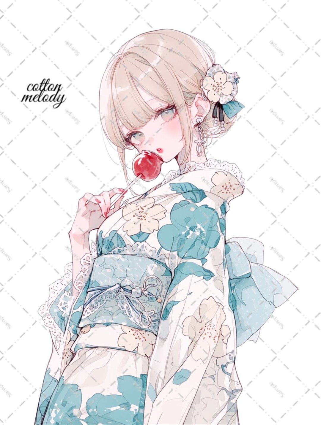 原创贴纸 No.9006 人物贴纸 原创贴纸 人物贴纸 女孩贴纸 原创人物贴纸 - 贴纸 - 纸 