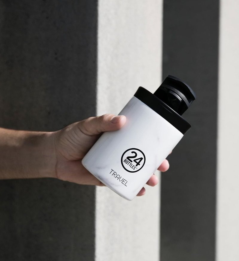 意大利24Bottles【TUMBLER保温随行系列】Carrara - 不绣钢杯 - 水瓶/水壶 - 不锈钢 白色