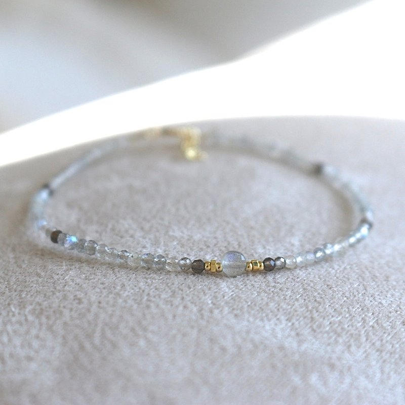 手链 茶晶 拉长石 天然石 - 氛围 - - 手链/手环 - 宝石 灰色