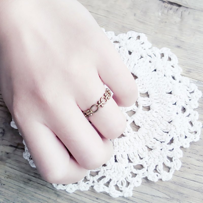 VIIART。自我。黄铜锁链 简约 戒指 - 戒指 - 其他金属 金色