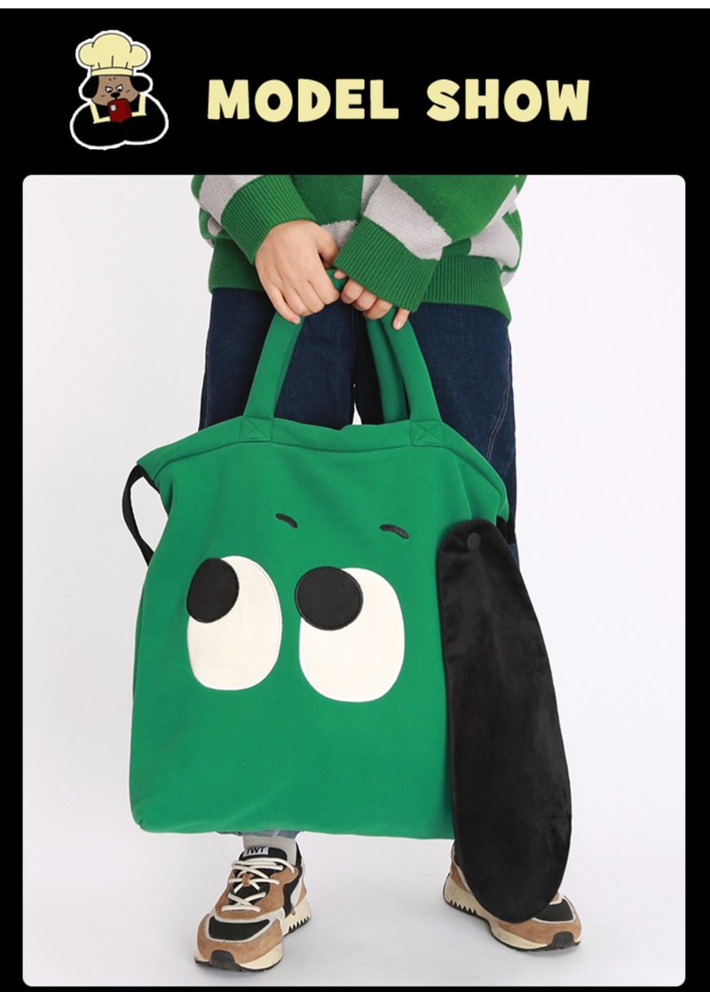 可爱狗狗手提单肩包大容量斜挎包 - 侧背包/斜挎包 - 其他材质 