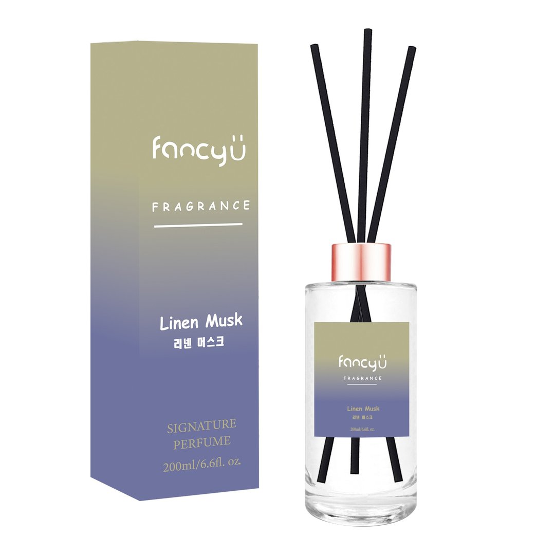 FANCY U渐层室内扩扩香瓶-亚麻麝香 Linen Musk  200ml - 香薰/精油/线香 - 精油 多色