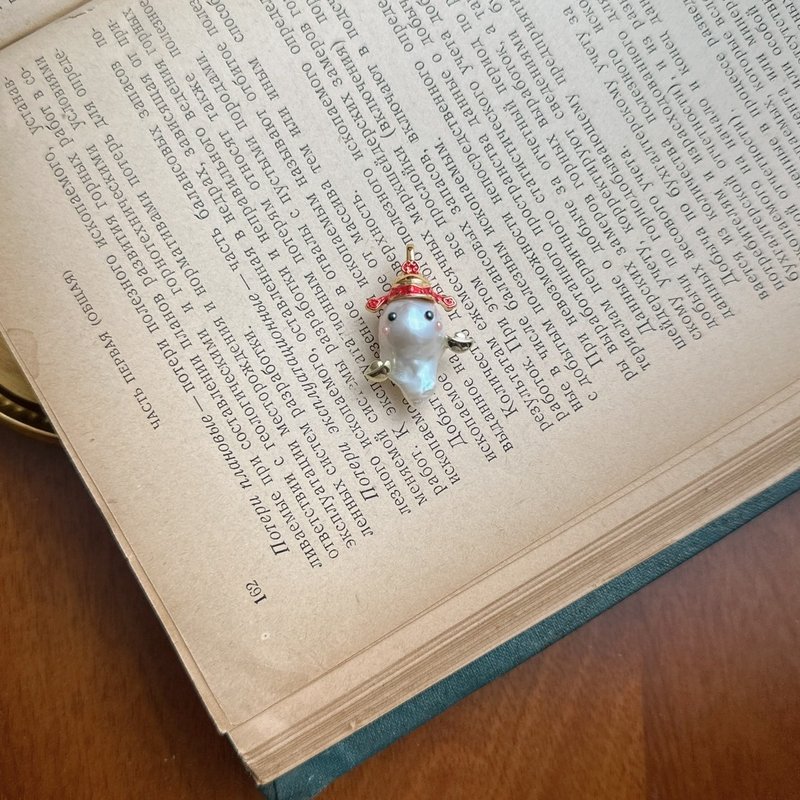 Alpha handmade 天然巴洛克珍珠 开运元宝珍珠小精灵 - 项链 - 珍珠 