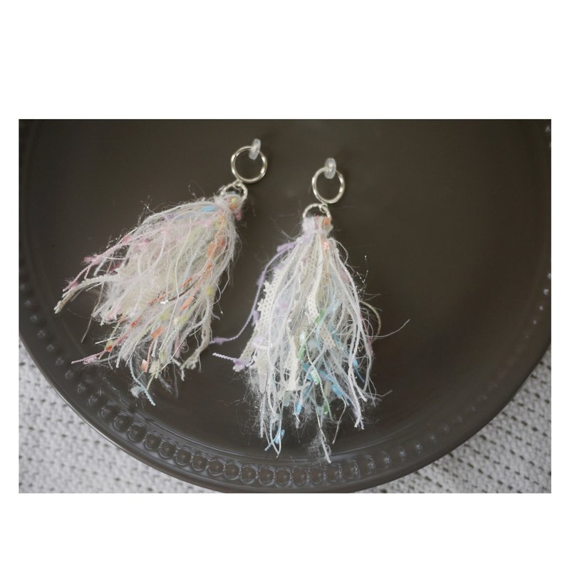 zakka 系列 - 彩虹独角兽 - 长尾款 | 夹式耳环 | clip-on - 耳环/耳夹 - 其他材质 多色