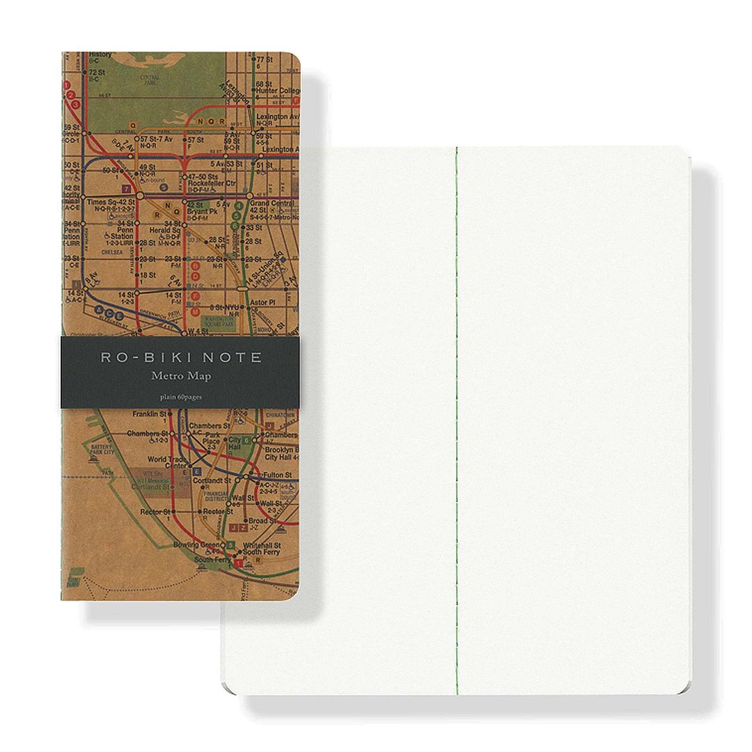 RO-BIKI NOTE Map Series Metro Map - 笔记本/手帐 - 纸 