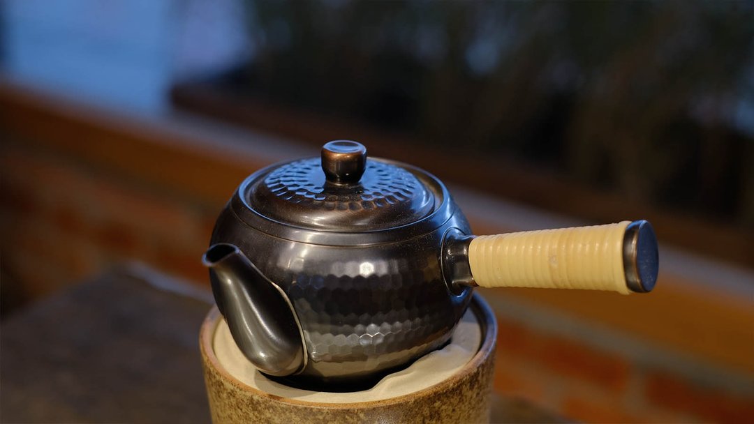 【日本古美术】紫铜锤目急须 茶壶 煮水壶 - 茶具/茶杯 - 铜/黄铜 