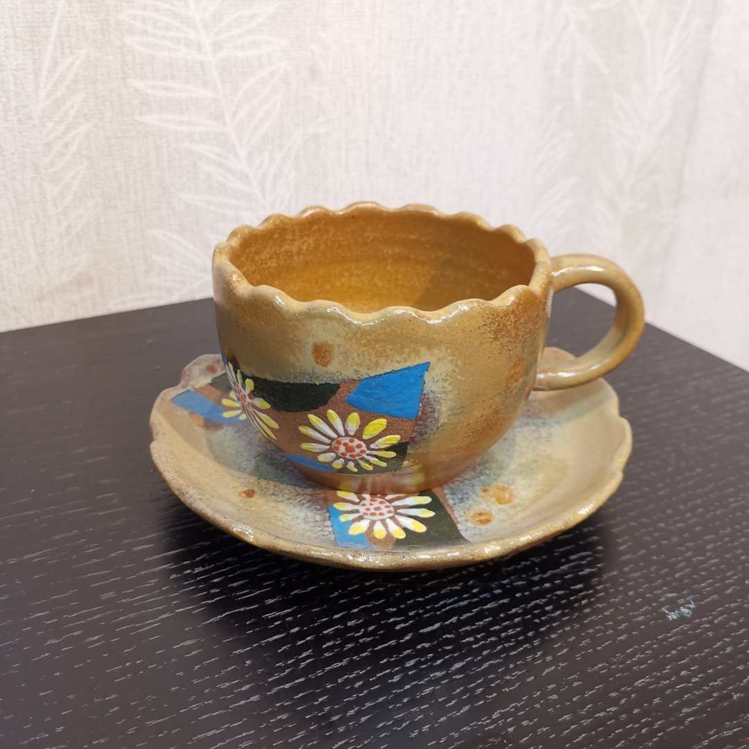 手工制作-花杯系列-菊花 - 咖啡杯/马克杯 - 陶 