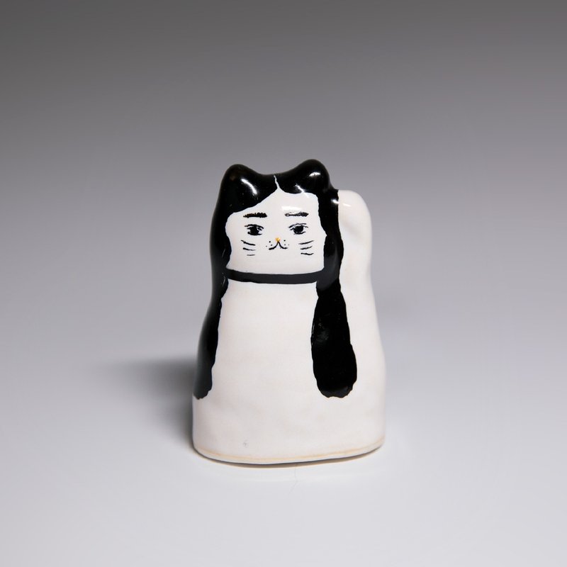 街头开运招财猫-小野喵 - 摆饰 - 陶 白色
