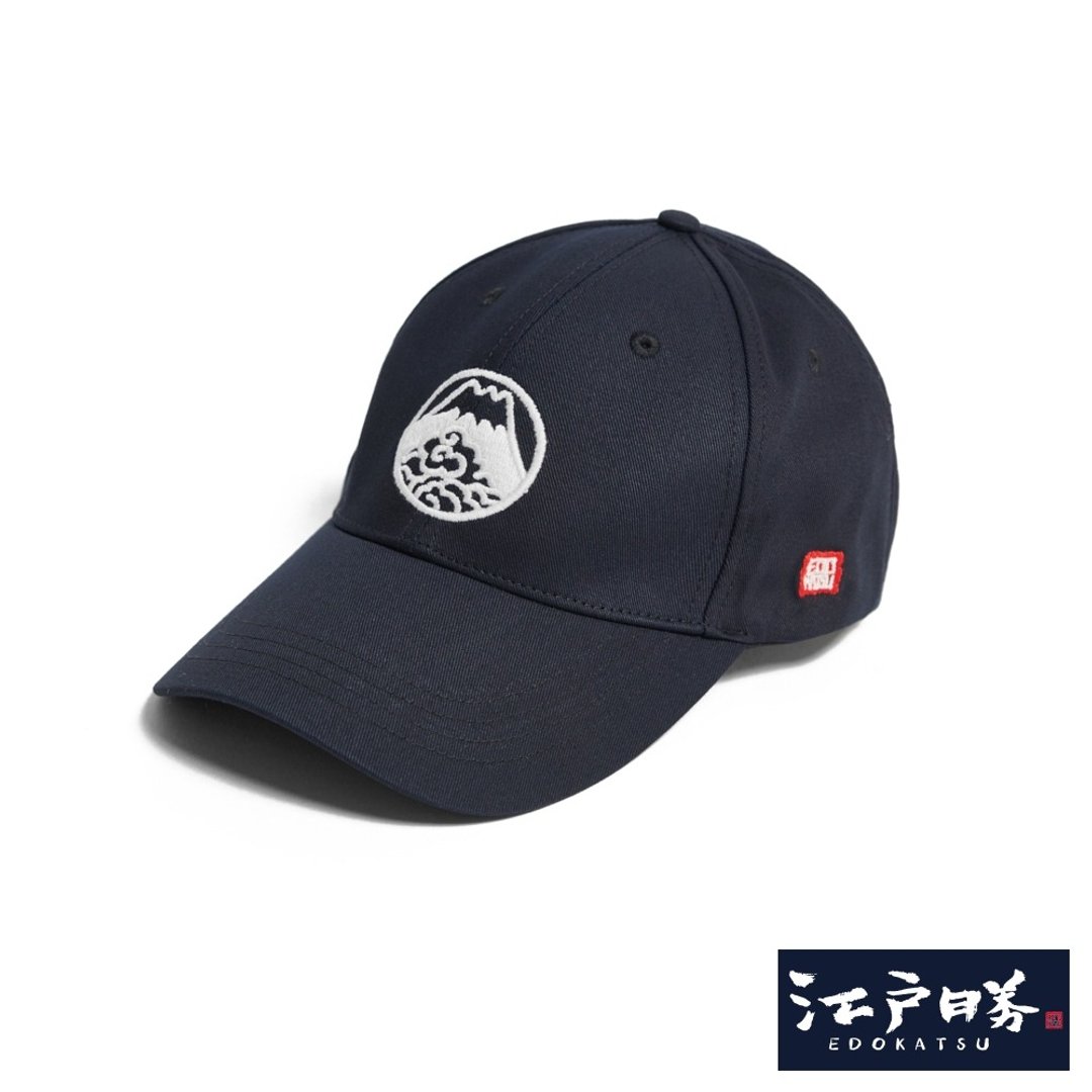 江户胜 日系 中性 刺绣印花棒球帽 (黑色) #帽子#配件 - 帽子 - 棉 黑色
