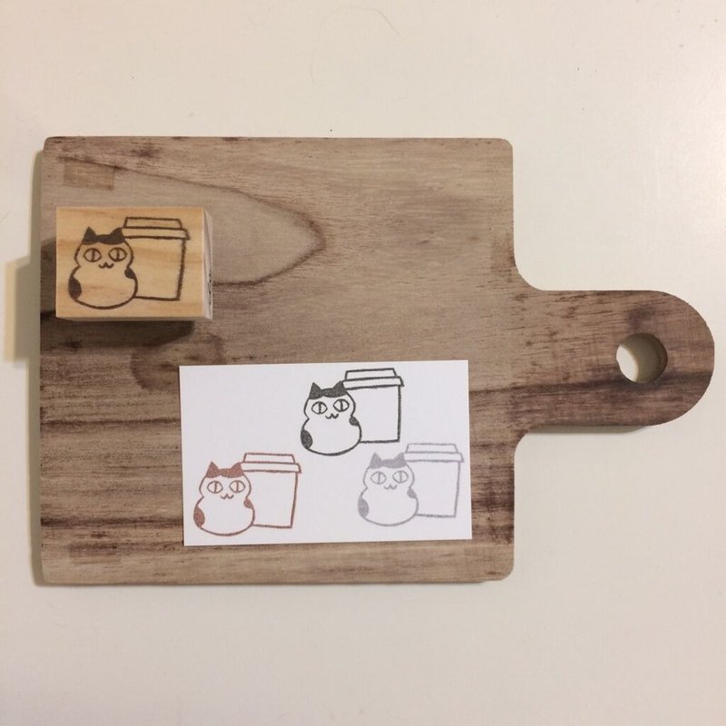 水或饮料的记录 - 印章/印台 - 橡胶 白色