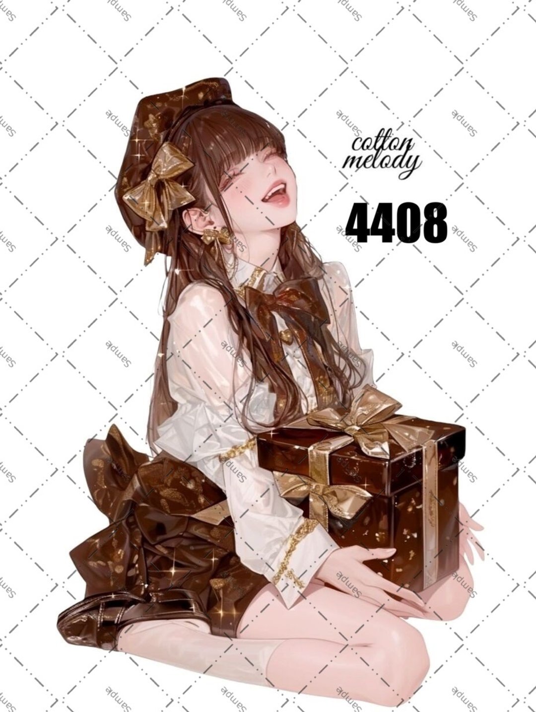 original sticker no.4408 人物贴纸 原创贴纸 原创人物贴纸 装饰贴纸 cotton melody - 贴纸 - 纸 