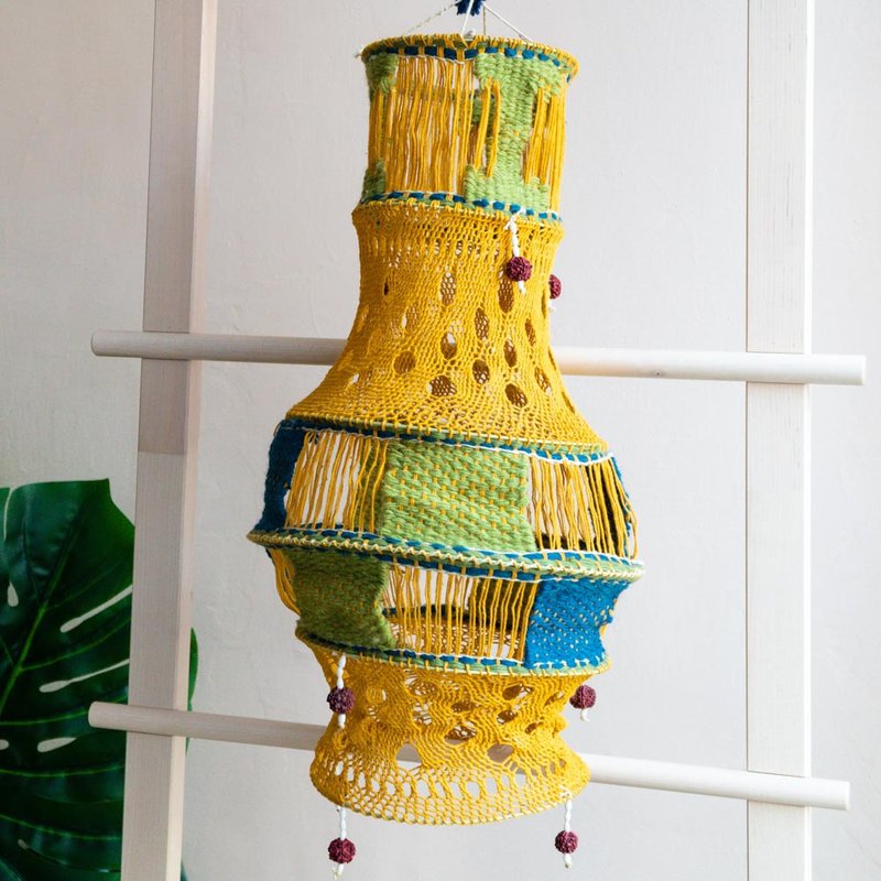 印度羊毛编织挂饰 / 吊灯 － 坦然 - 摆饰 - 羊毛 多色