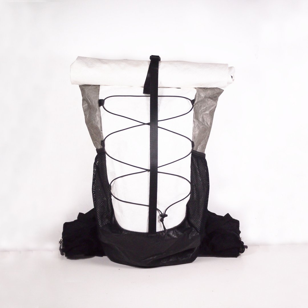 6dots Tyvek 登山包 40L 55L背包 过夜 露营 登山 大 容量 (黑白) - 后背包/双肩包 - 防水材质 蓝色