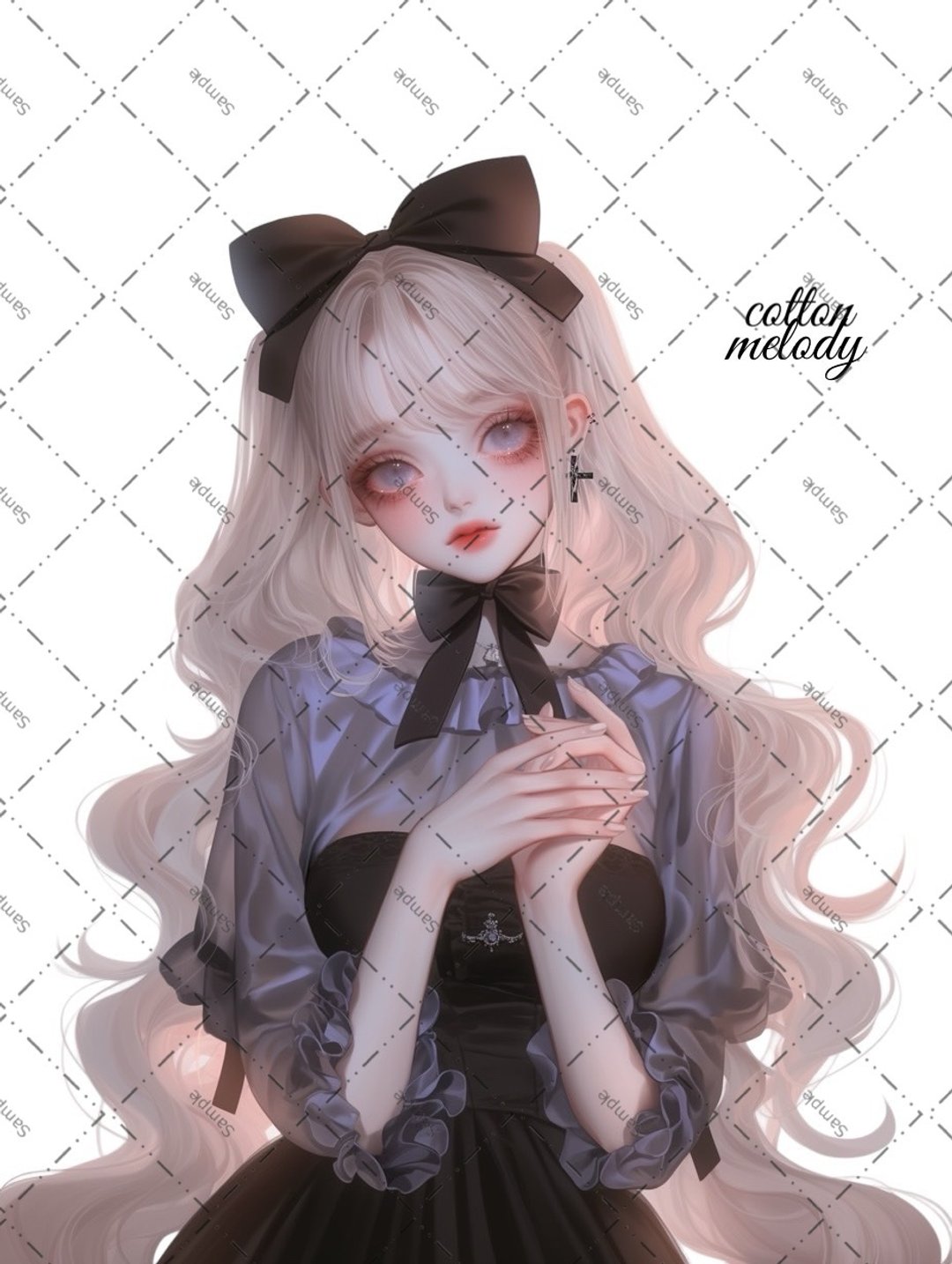 original sticker no.1984 人物贴纸 原创贴纸 原创人物贴纸 装饰贴纸 cotton melody - 贴纸 - 纸 