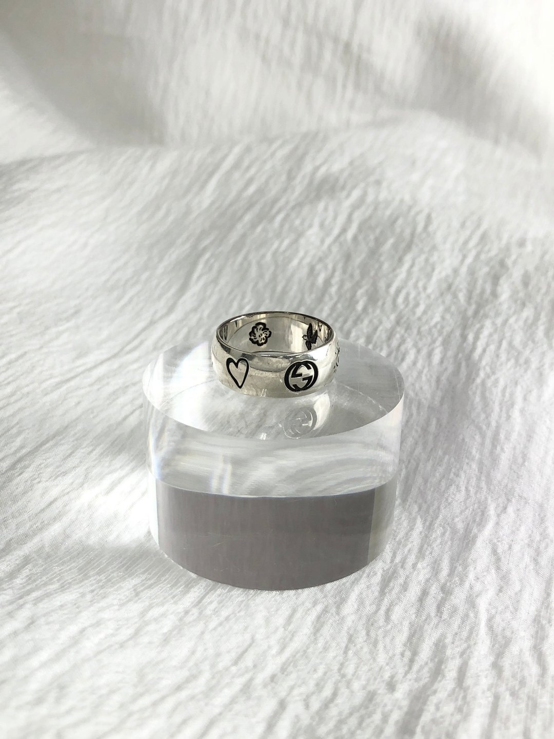 [日本直邮，品牌二手包装] GUCCI 戒指，银，Blind For Love 戒指，复古，bv4c3r - 戒指 - 纯银 银色