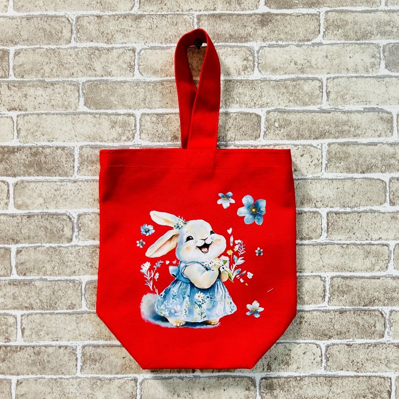 【手工制作】单面插图手提袋 – 可水洗 - 手提包/手提袋 - 棉．麻 多色